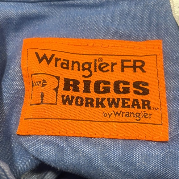 Wrangler FR Riggs Workwear Button Down & Collar Jean Shirt 3XLT Men's Read - Picture 5 of 9